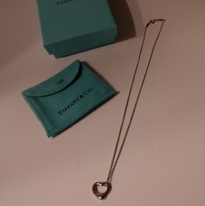 Tiffany & Co. Authentic heart cutout necklace
